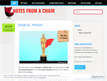 Tablet Screenshot of notesfromachair.com